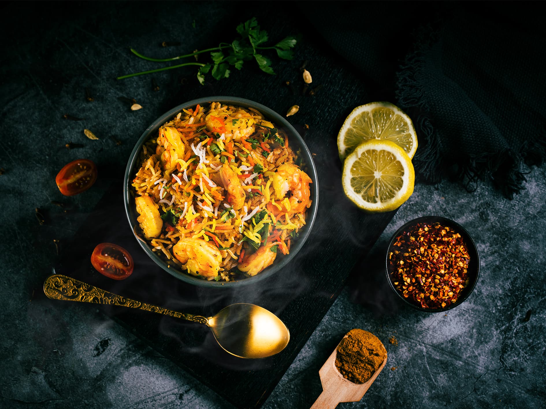Healthy Shrimp Biryani